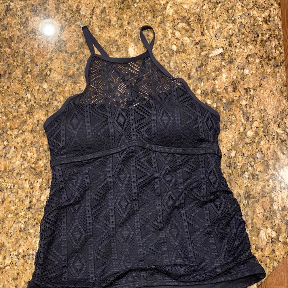 Aquatique black tankini size medium